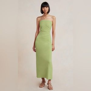 Bec + Bridge Womens Myla Strapless Dress Lime - image 1